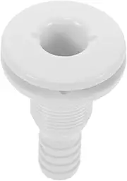 TOGEVAL Drain Valve Yacht Drain Tube Scupper Valves for Boat Parts Scupper Flapper Through Hull Fittings for Thru Hull Connector Marine Thru Hull Fittings White Plastic