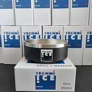 Techni Ice 950ml (32 oz.) Dog Bowl Stainless Steel 6 Years Warranty (Black)