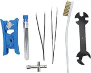 3D Printer Nozzles Cleaner Kit 0.4mm Needles and Tweezers Toolkit Print Head Wrench Wire Brush 3D Printer Accessories Set of 7