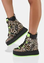 [Anthony Wang] Leopard Quince High Top Sneakers