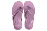 ARCHLINE Orthotic Flip Flops Thongs Arch Support Shoes Footwear - Lilac Purple