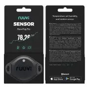 RuuviTag Pro 3in1 Wireless Bluetooth Temperature (°C/°F), Air Humidity