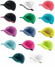 New Nike Womens Feather Light Swoosh Hat Dri Fit Tennis Cap 679424 Running
