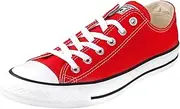 [CONVERSE ALL STAR] Converse Chuck Taylor All Star Low Top (10 M US Women / 8 M US Men, Red), Red, 10 Women/8 Men