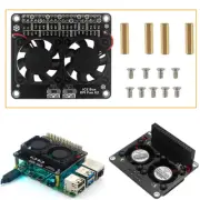 Cooling Fan Dual Fan Module Expansion Board Replace for Raspberry Pi 4B/3B+/3B