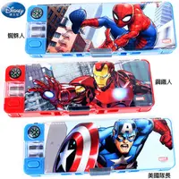 在飛比找PChome24h購物優惠-漫威英雄蜘蛛人鋼鐵人雙面鉛筆盒多功能鉛筆盒 516672/5