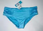NEW WITH TAGS SEAFOLLY LADIES GODDESS ICE PLEATED RETRO BIKINI PANTS SIZE 14