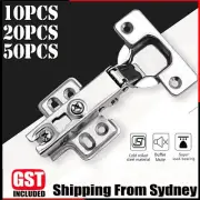 10/20/50PCS Door Hinge Cabinet Cupboard Hinges Soft Close Overlay Wardrobe Home