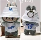 Labubu Plush Toys Change Wear Otani Shohei 17 Baseball Uniform White Japan Ship