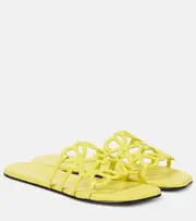 [Loewe] Loewe Paula's Ibiza Petal Anagram leather slides AU 7 yellow