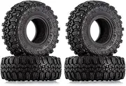 INJORA 1.0 Tires Soft Rubber Crawler Wheel Tires for axial Tracked car 1/24 RC SCX24 90081 AXI00001 AXI00002 Gladiator,4PCS