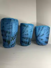 New Locav Iced Coffee Sleeves Blue Tie Dye Comes In 3 Sizes To Go Coffee Cups