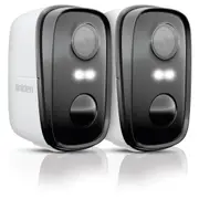 Uniden App Cam SOLO X2K - 100% Wirefree 2K Super HD Spotlight Camera in 1 – Twin Pack
