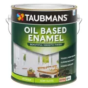 taubmans 4l neutral semi gloss oil based enamel