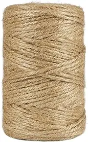 Shintop 3mm Twine, 328 Feet Garden Twine Heavy Duty 3Ply Natural Jute String for Arts, Crafts, Gift Wrapping and Climbing Plants (Brown)