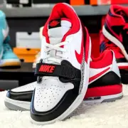 Nike Air Jordan Legacy 312 Low-White/Fire Red/Black-Wolf Grey-CD7069-160-Size 11