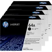 4 Pack Hp 64A Toner Ink Printer Cartridge Black LaserJet 4015 P4510 P4515