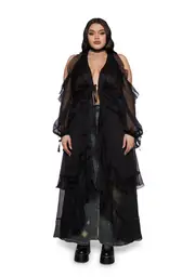 [Current Mood] Plus You're The One Ruffle Duster- Black