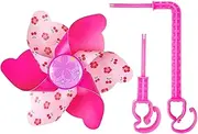 ａ aternee Kids Bike Windmill Spins Automatically Scooter Toy Fun Riding 3D Decoration Colorful for Pushchair Kids Toy, Small Flower