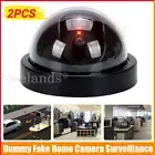 2pcs Fake Camera Dummy CCTV Security W/ Simulated IR Flash Light