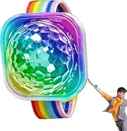 Zqkimzi Light Up Bracelets for Adults | Disco Ball Light Wristband,USB Charging with Suction Cup Portable LED Bracelets Lamp for Room Decoration Car Party for Women and Men