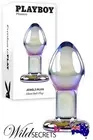 NEW Playboy Jewels Plug 3.3 inch Glass Butt Plug, Sex Toy, Wild Secrets