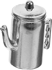 Miniature Pot Model for Mini House Decor Metal Mini Pot Prop Wall Hanging Decor