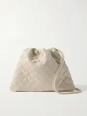 [Bottega Veneta] Bottega Veneta - Intrecciato Leather Pouch - Off-white - One size One size Off-white