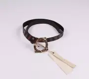 Vintage Roberto Cavalli Class Leather Y2K Brown Belt Size S (83 cm )