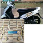 山葉 PUTIH ORIGINAL YAMAHA MIO 運動型摩托車條紋白色 2010