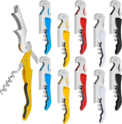 20 Pack Waiter Corkscrew Wine Openers Set,Heavy Duty Stainless Steel Hinges Wine