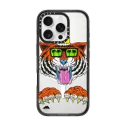 iPhone 16 Pro Impact Case MagSafe Compatible King Louis the Tiger Phone Case by Mulga