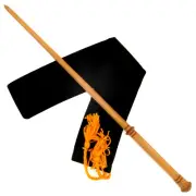 15" Fenrir Greyback Hand Turned Mahogany Wood Magic Wand Wizard Witch w/Free Bag