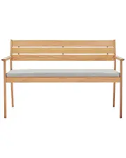 Modway Viewscape Outdoor Patio Ash Wood Loveseat