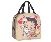 Anime Cartoon Boop Bettys Lunch Bag Men Women Cooler Thermal Insulated Lunch Box for Kids School Food Tote Picnic Storage Bags—12