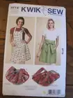 UNCUT APRONS & CASSEROLE CARRIERS KWIK SEW SEWING PATTERN CRAFT FABRIC 3772