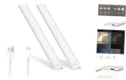 2024 Updated Under Cabinet Lights 54 LED Motion Sensor Lights Indoor 3 Color