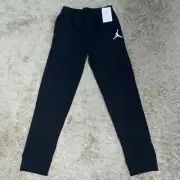 Nike Air Jordan Jumpman Logo Fleece Joggers Boy's Large Black 956208 NEW