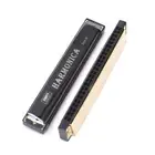 24 Hole Key Of C Play Harmonica Tremolo Harmonica Mouth Organ Double Row &xp y