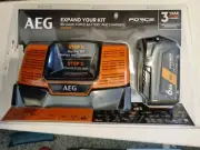 AEG 18V 6.0Ah FORCE Starter Kit, with Battery and 18V Charger