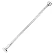 47-71 Inch Silver Telescopic Curtain Rods, Adjustable Stainless Steel Shower Rod