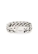 Saint Laurent Collier Chunky Chain Bracelet - Silver M