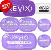 Reusable Hot and Cold Gel Ice Packs for Injuries, 5 Pack Cold Packs with Adjusta