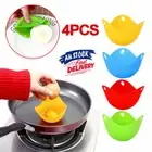 4-16x Silicone Egg Poacher Poaching Pods Pan Poached Cups Moulds For Kitchen AU