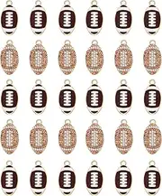 [vogueknock] 30PCS Sports Charms for Jewelry Making Baseball Basketball Pendant Charms for Necklace Bracelet Earrings Making Game Day Jewelry Charms Bulk DIY Crafts