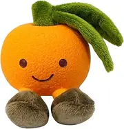 Furkidz Latex and Plush Orange Dog Toy 6.5cm
