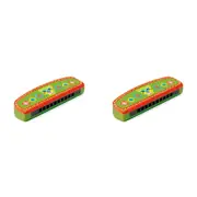 2x Djeco Animambo Harmonica Kids/Childrens Musical Instrument Fun Play Toy 3y+