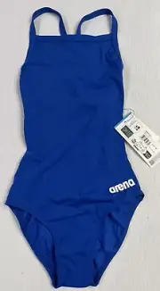 Arena Women's Team Light Drop Back One Piece Swimsuit Size 28 NEW Royal Blue