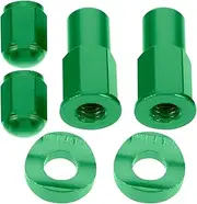 Gatuida 1 Set Aluminum Alloy Valve Caps Kit Metal Valve Stem Caps Valve Cover Replacement