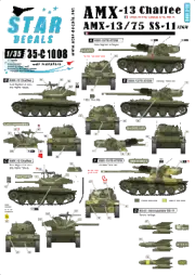 Star Decals 1/35 AMX-13 Chaffee AMS-13/75 SS-11 ATGW decal 35C1008 x